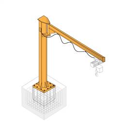 Grue pivotante d'atelier
